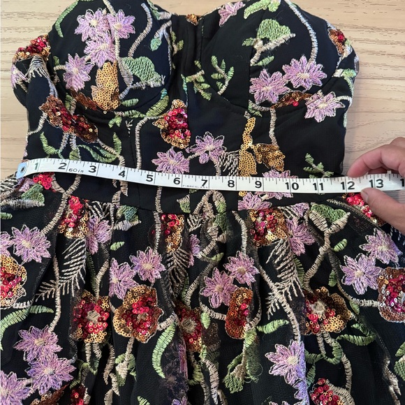 L'ATISTE Floral Embroidered Romper Dress - Picture 3 of 12